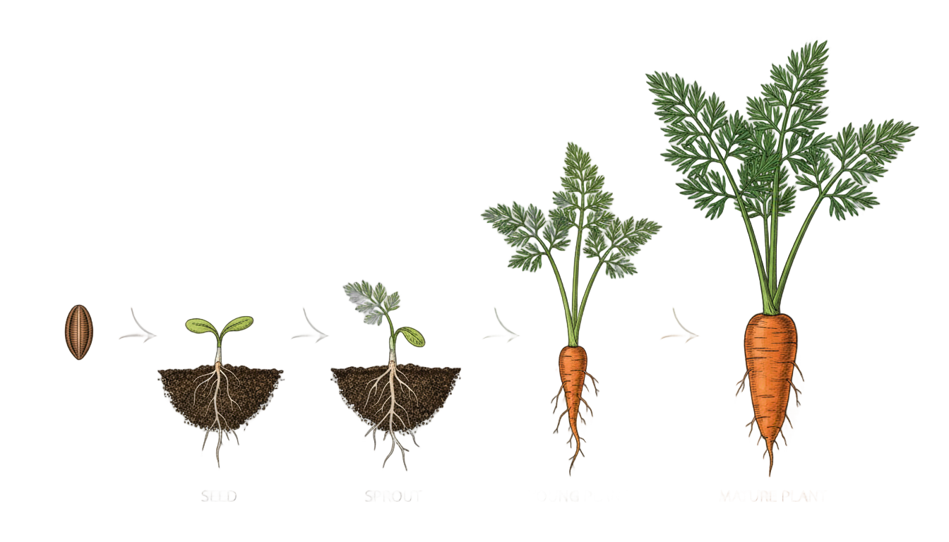 carrot seed grow a garden png PNG transparent background