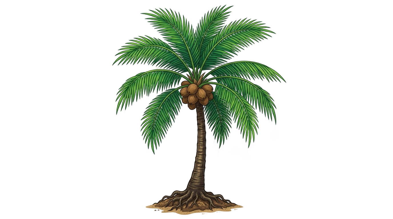 coconut tree emoji png PNG transparent background