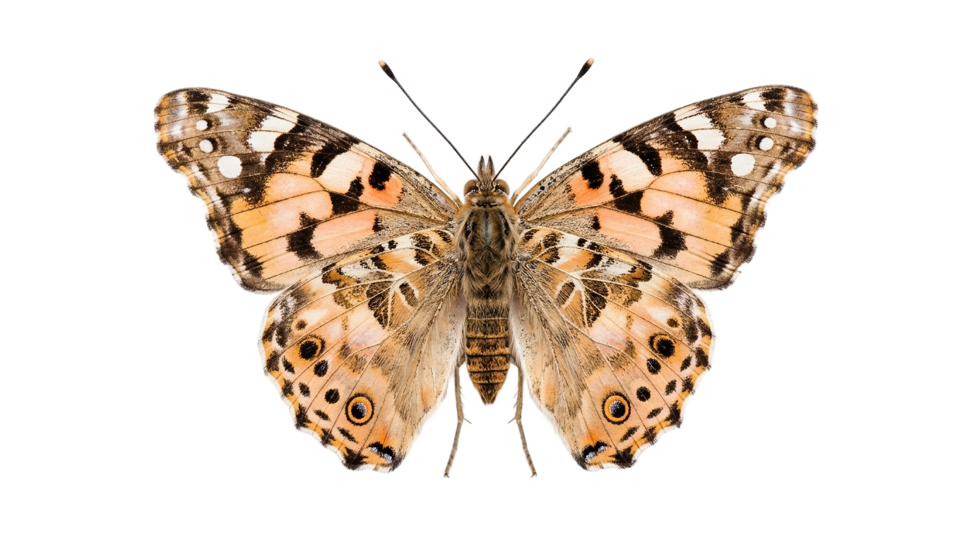 peach butterfly png PNG transparent background