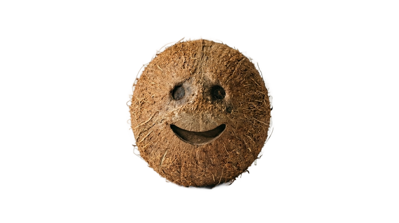 coconut emoji png PNG transparent background