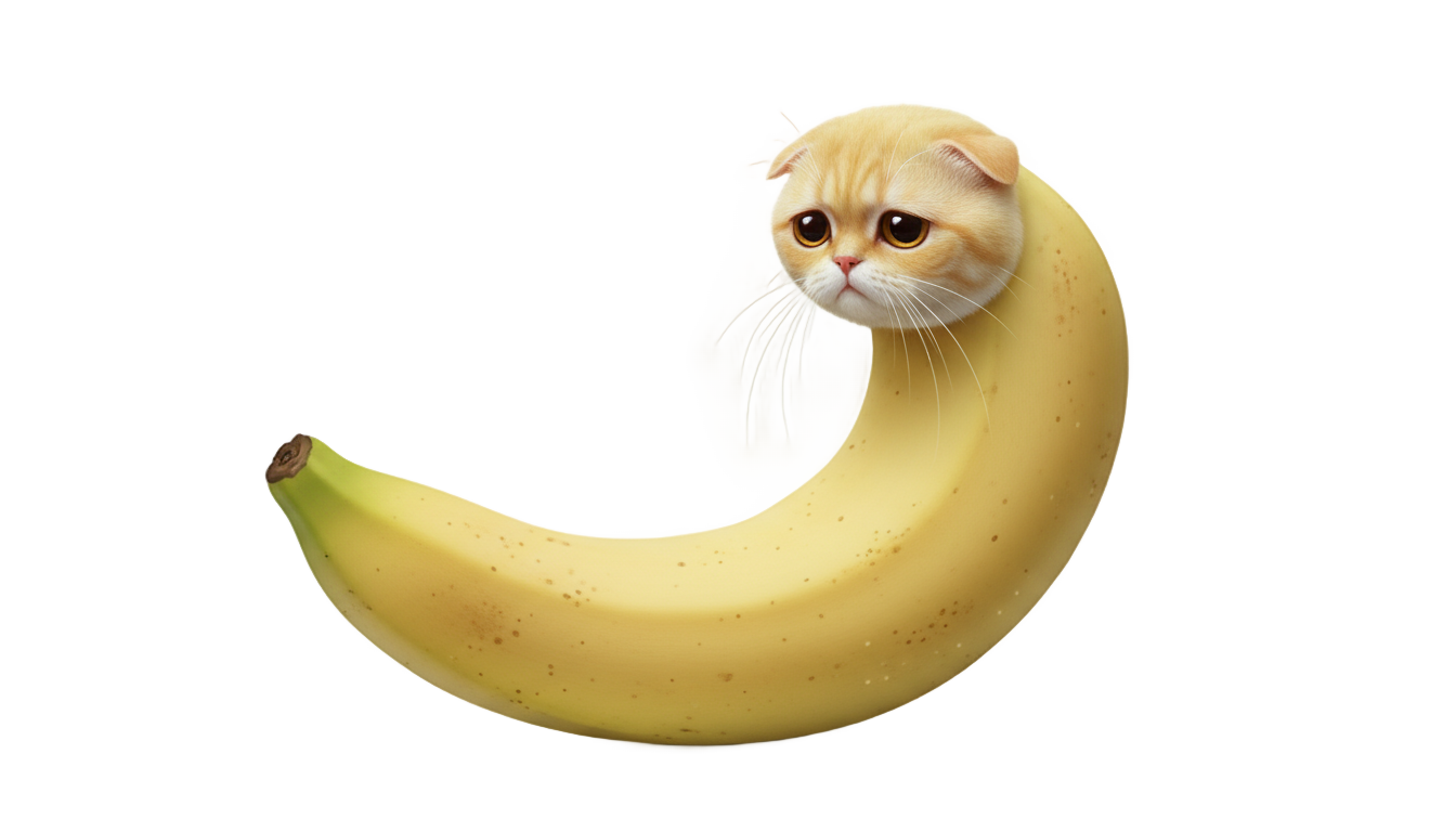 sad banana cat png PNG transparent background