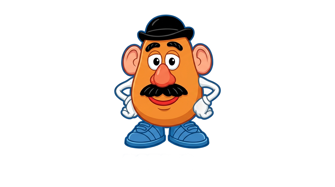 mister potato logo png PNG transparent background