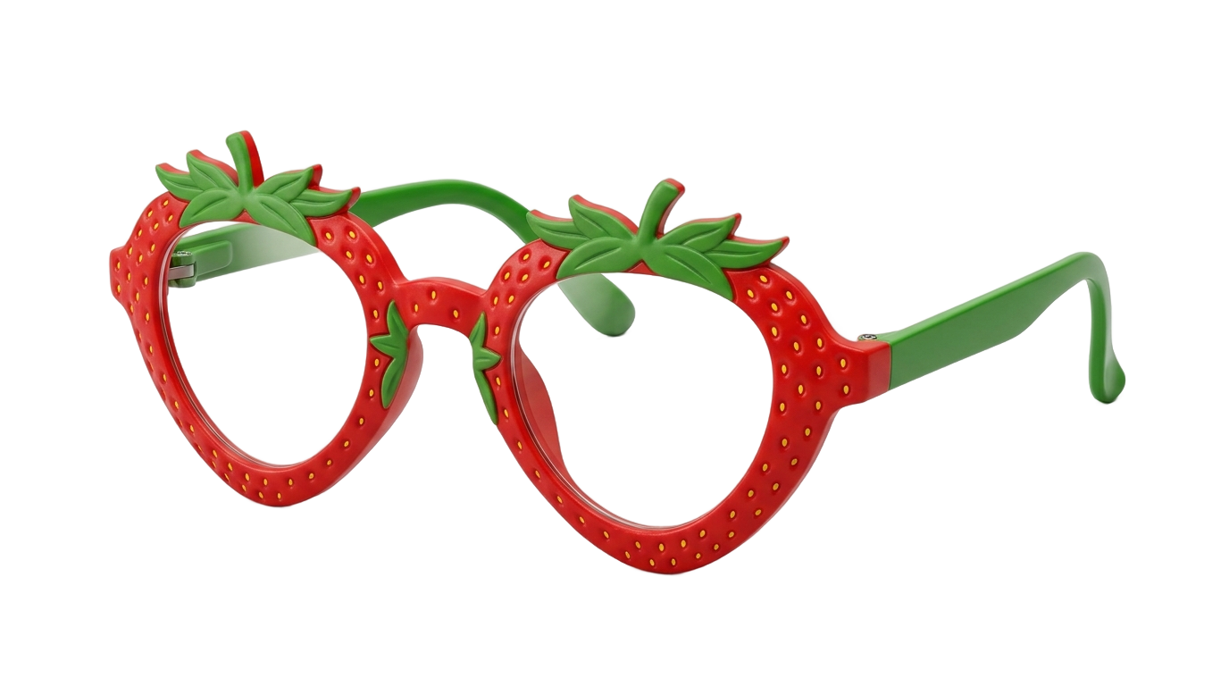 nana strawberry glasses png PNG transparent background