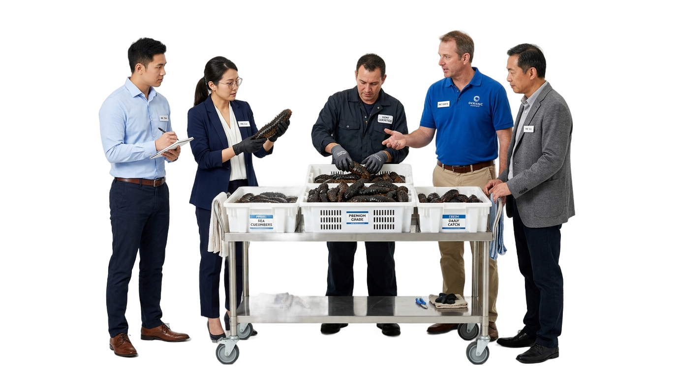 sea cucumber buyers in png PNG transparent background