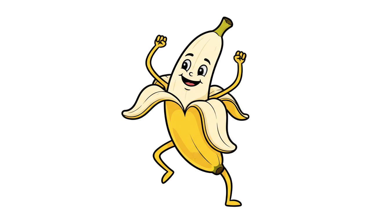 dancing banana gif png PNG transparent background