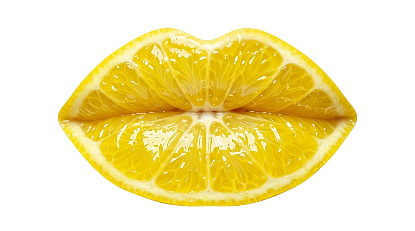 lemon lips png PNG transparent background
