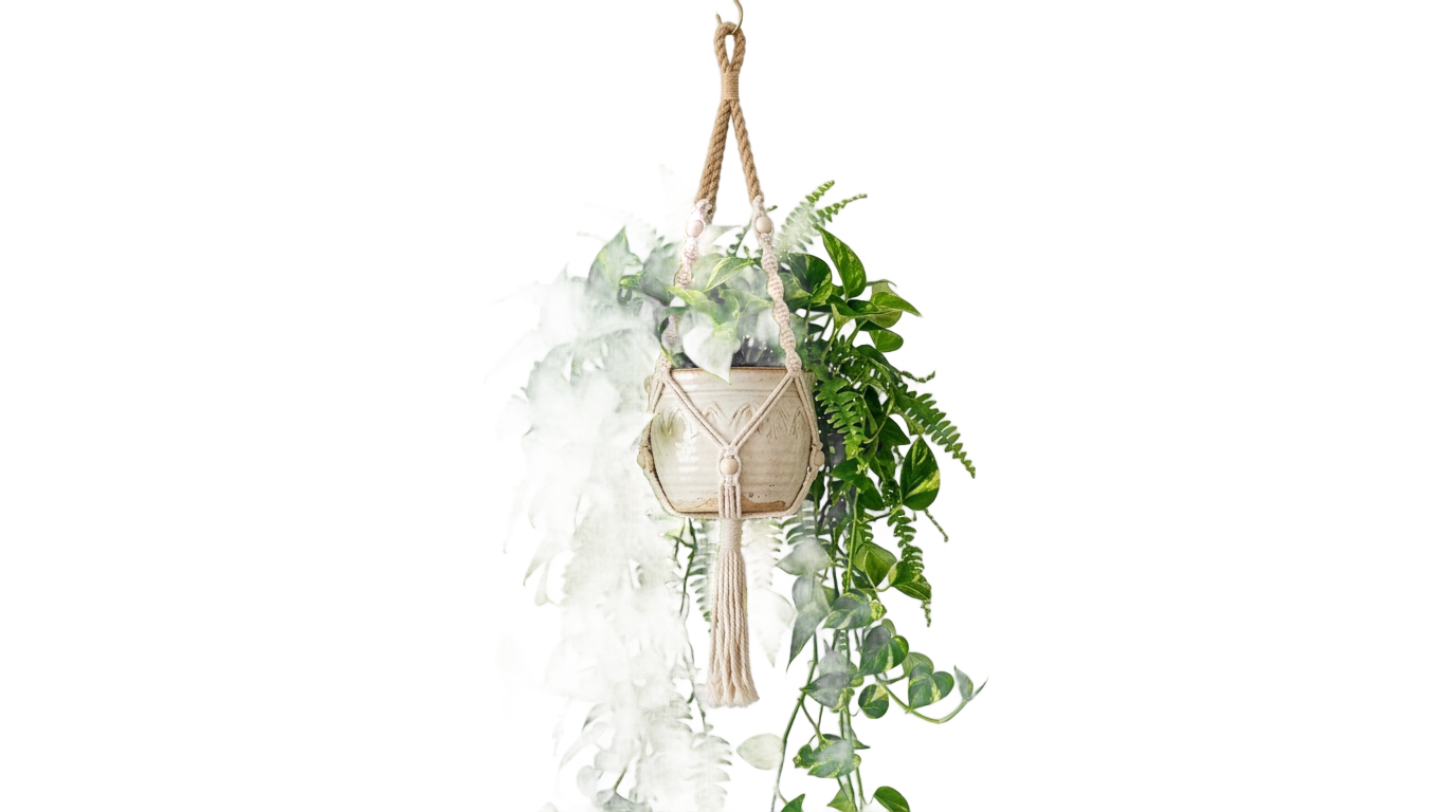 hanging pot plant png PNG transparent background