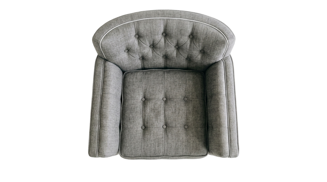arm chair top view png PNG transparent background