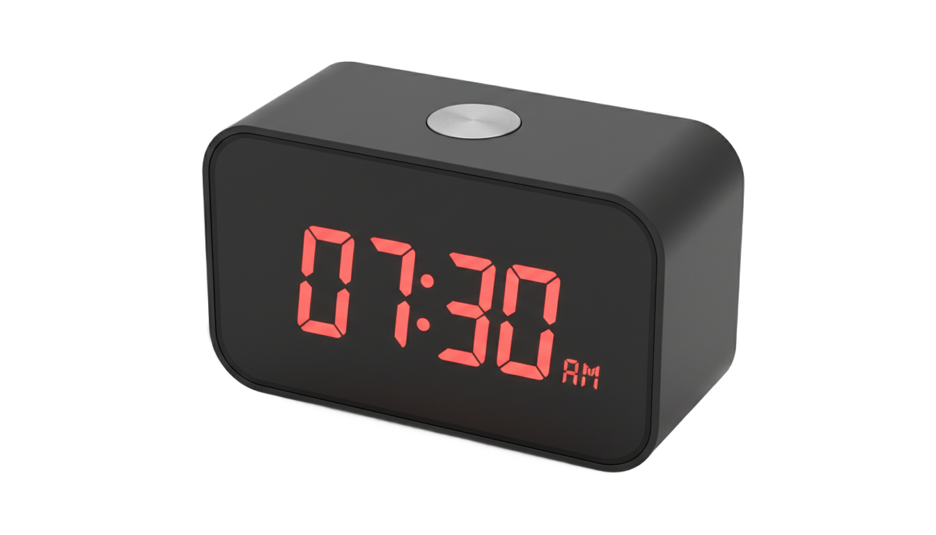 digital alarm clock png PNG transparent background