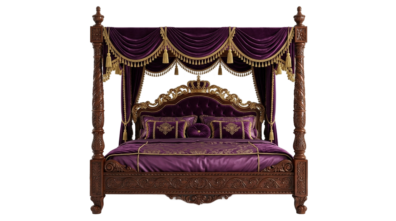 royal bed png PNG transparent background