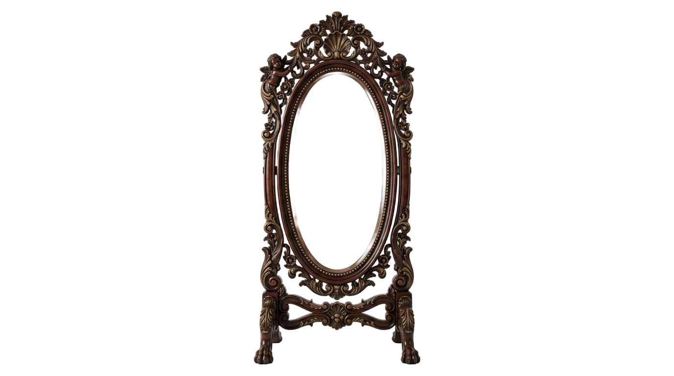 victorian mirror png PNG transparent background