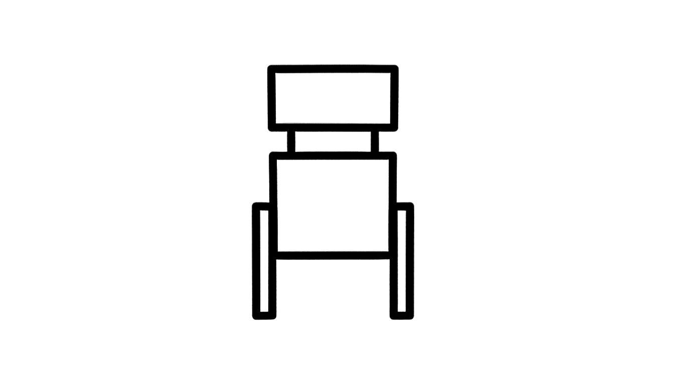 chair symbol floor plan png PNG transparent background