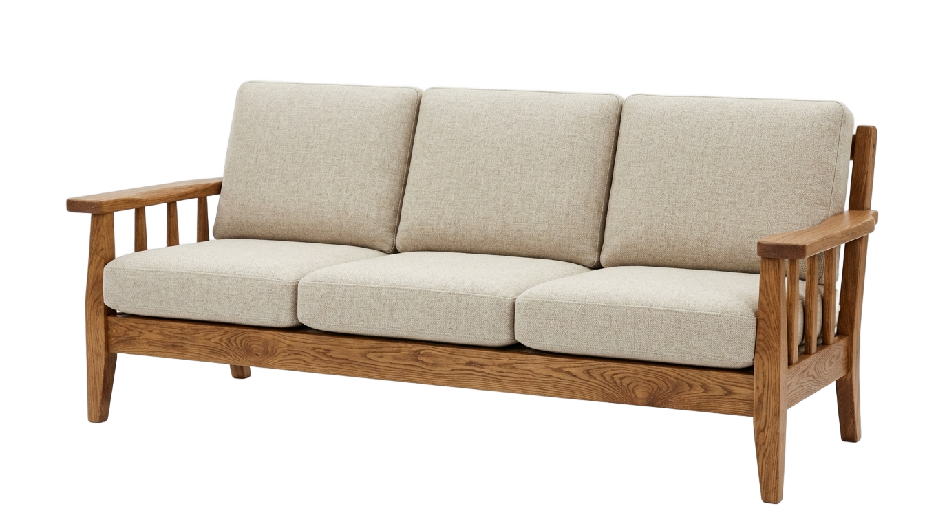 wooden sofa png PNG transparent background