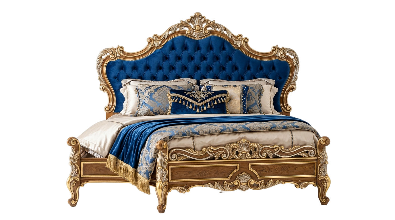luxury bed png PNG transparent background