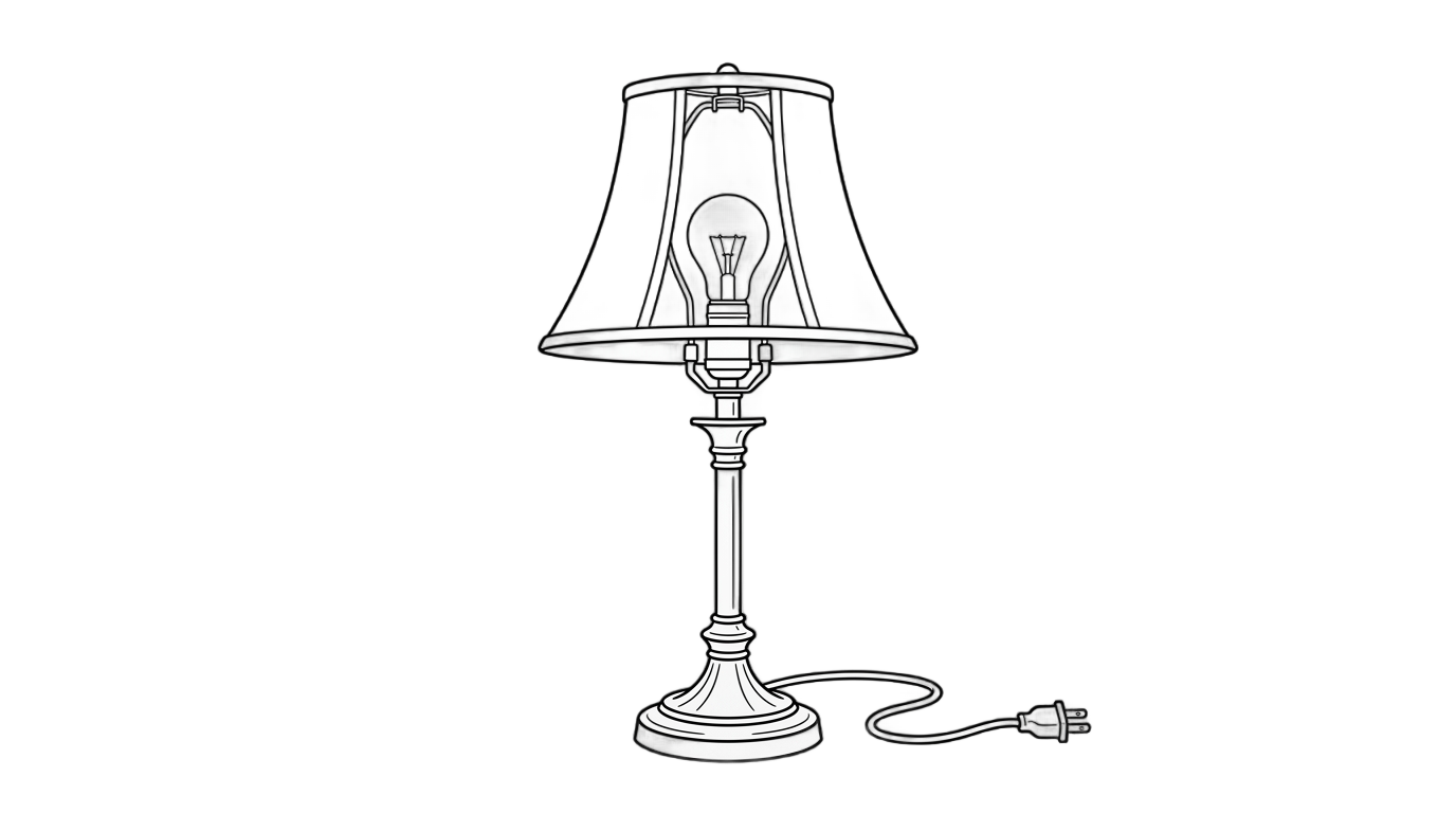 lamp outline png PNG transparent background
