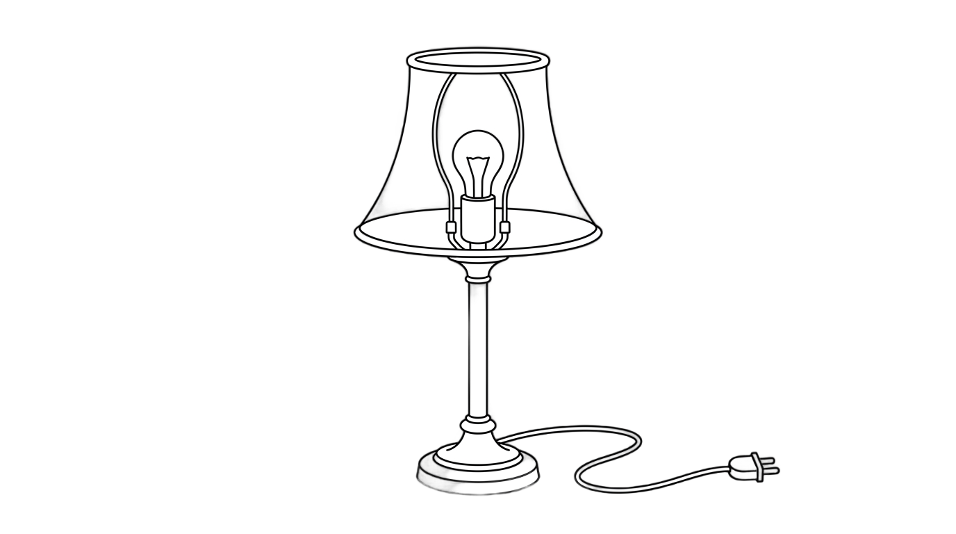 lamp outline png PNG transparent background