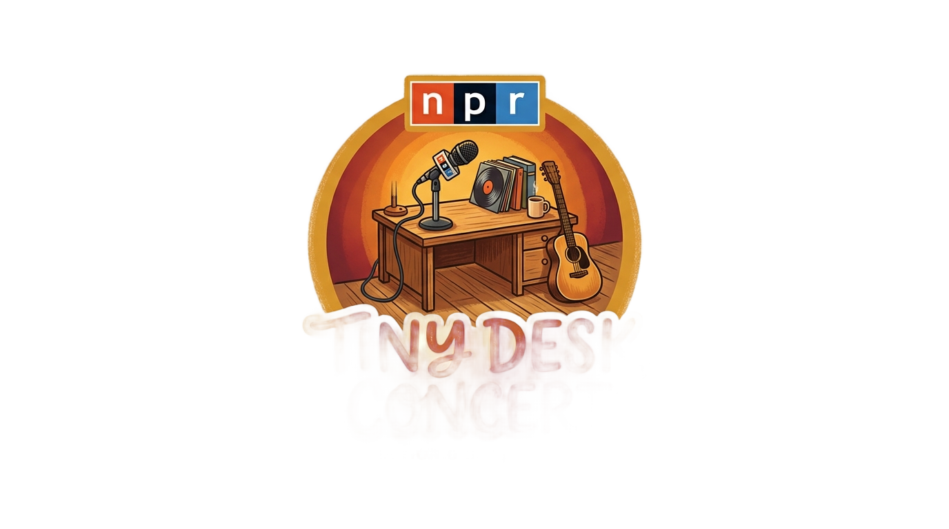 tiny desk logo png PNG transparent background