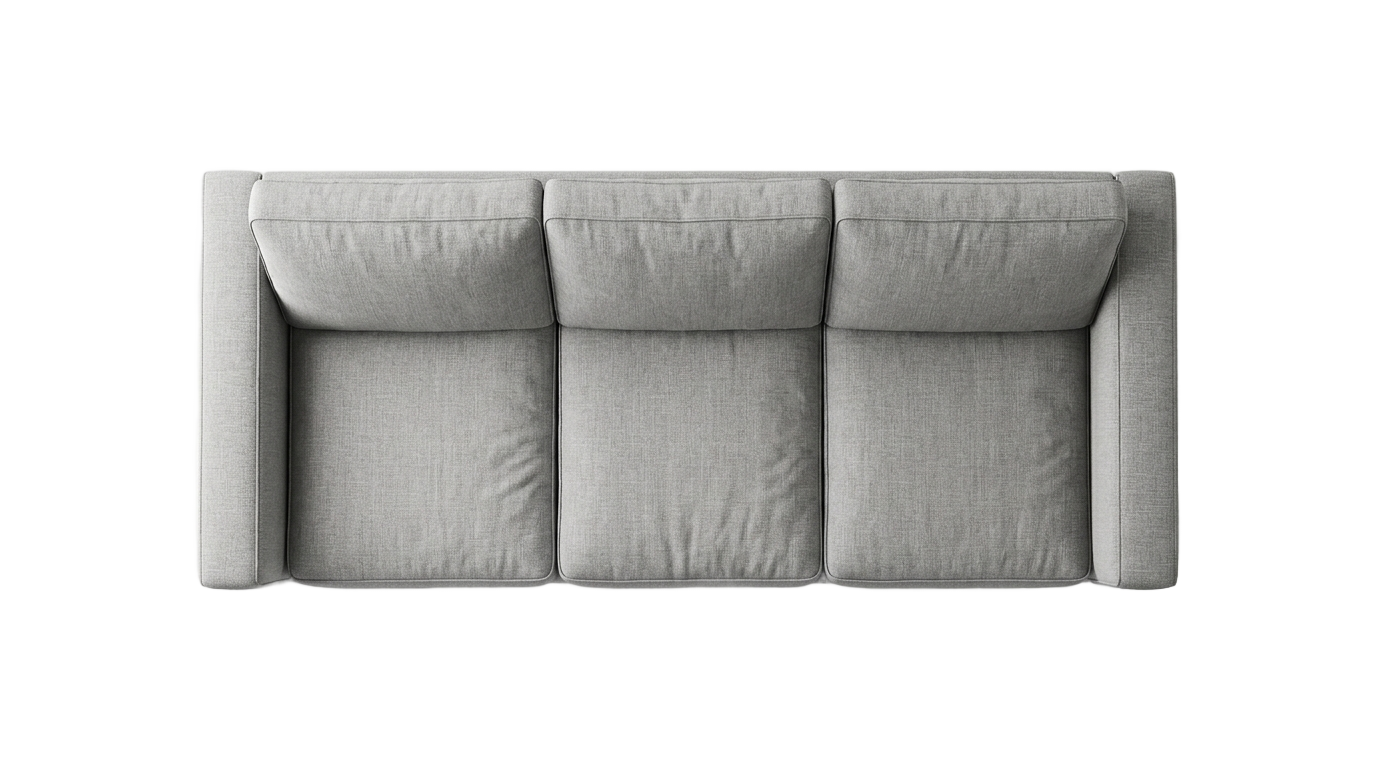 3 seater sofa top view png for photoshop PNG transparent background