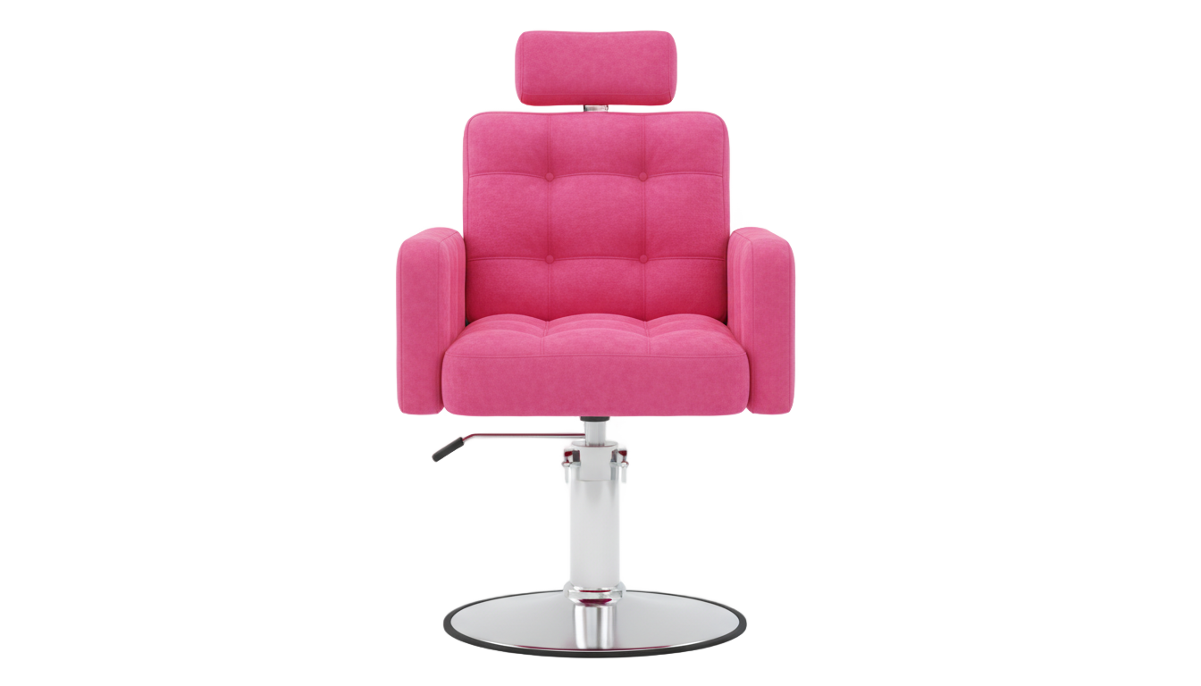 pink salon chair png PNG transparent background