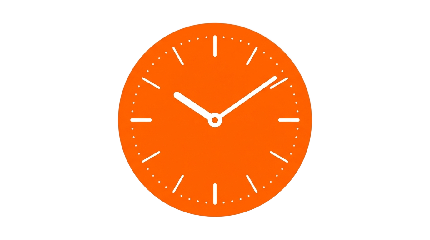 orange clock icon png PNG transparent background