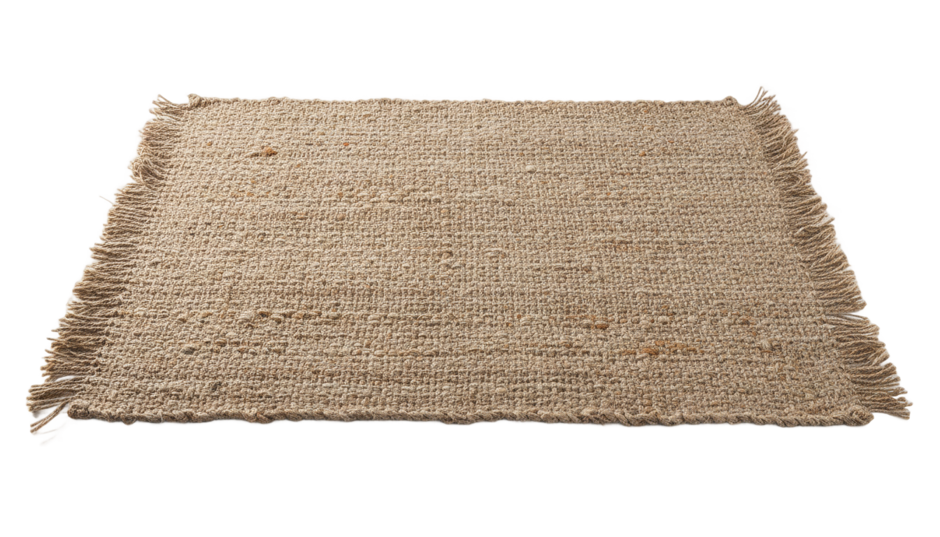 jute rug png PNG transparent background