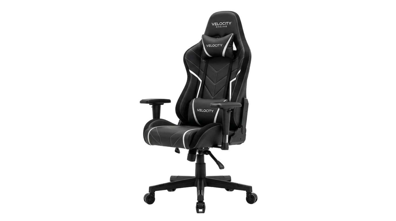 black gaming chair png PNG transparent background