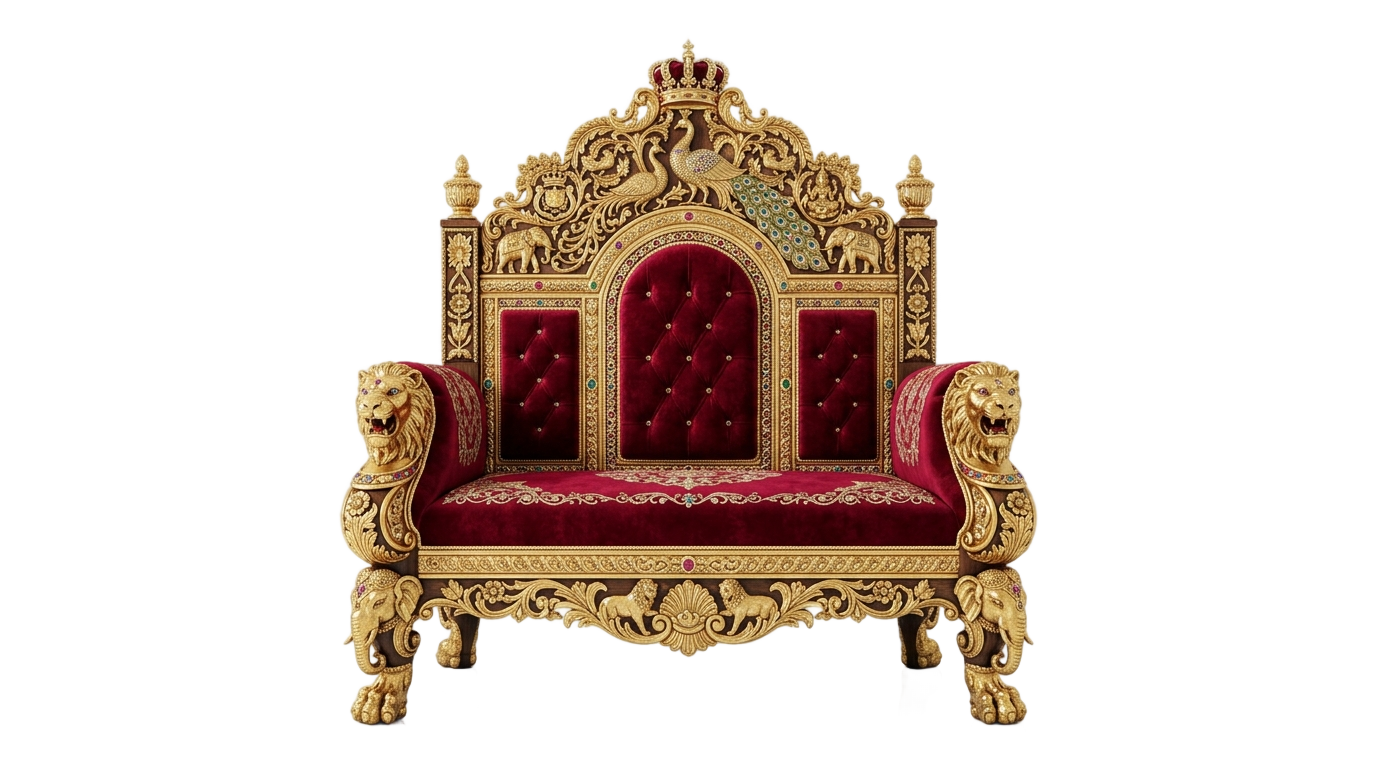 raja chair png PNG transparent background