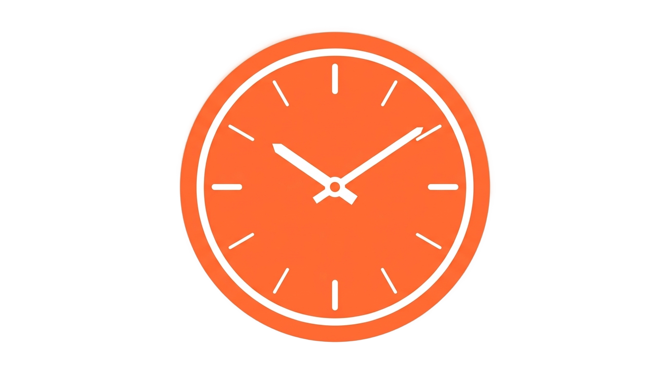orange clock icon png PNG transparent background