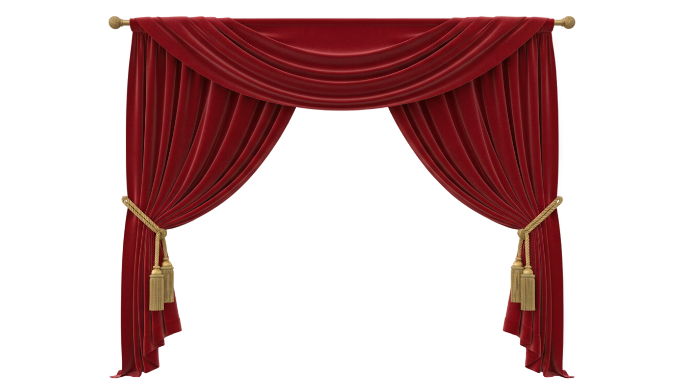 theater curtain png PNG transparent background