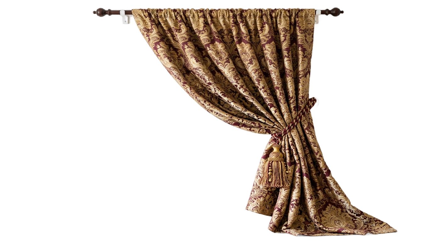 house curtain png PNG transparent background