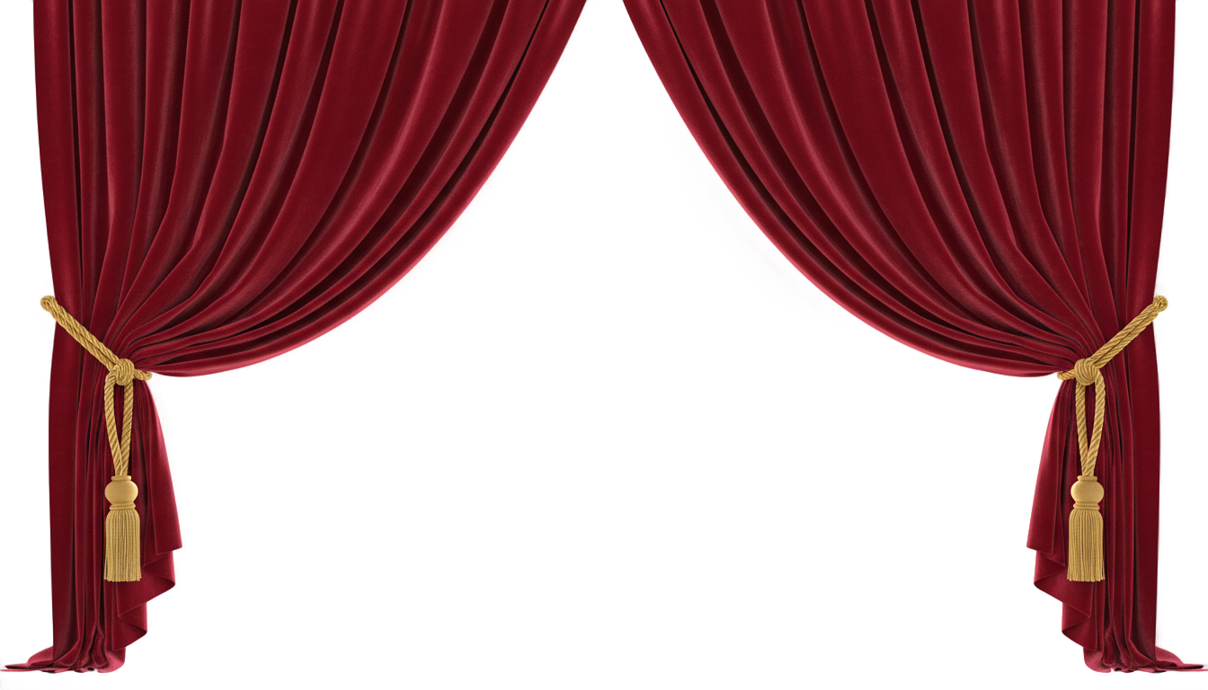 red curtain png PNG transparent background
