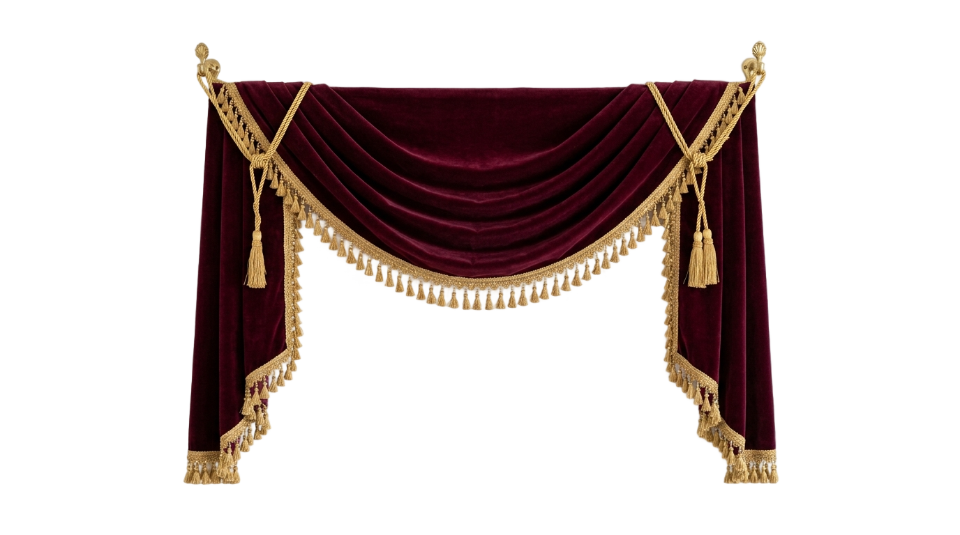 curtain border png PNG transparent background