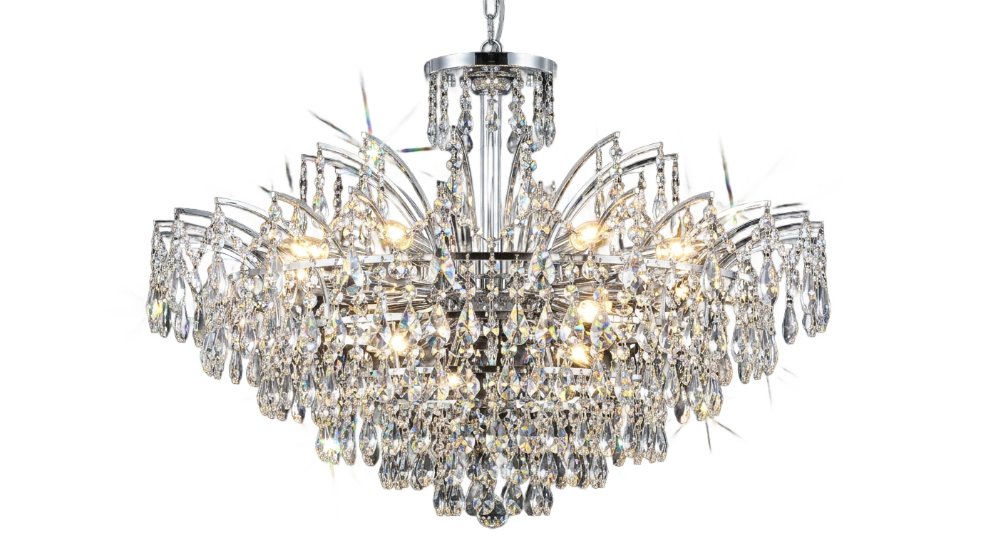 modern crystal chandelier png PNG transparent background