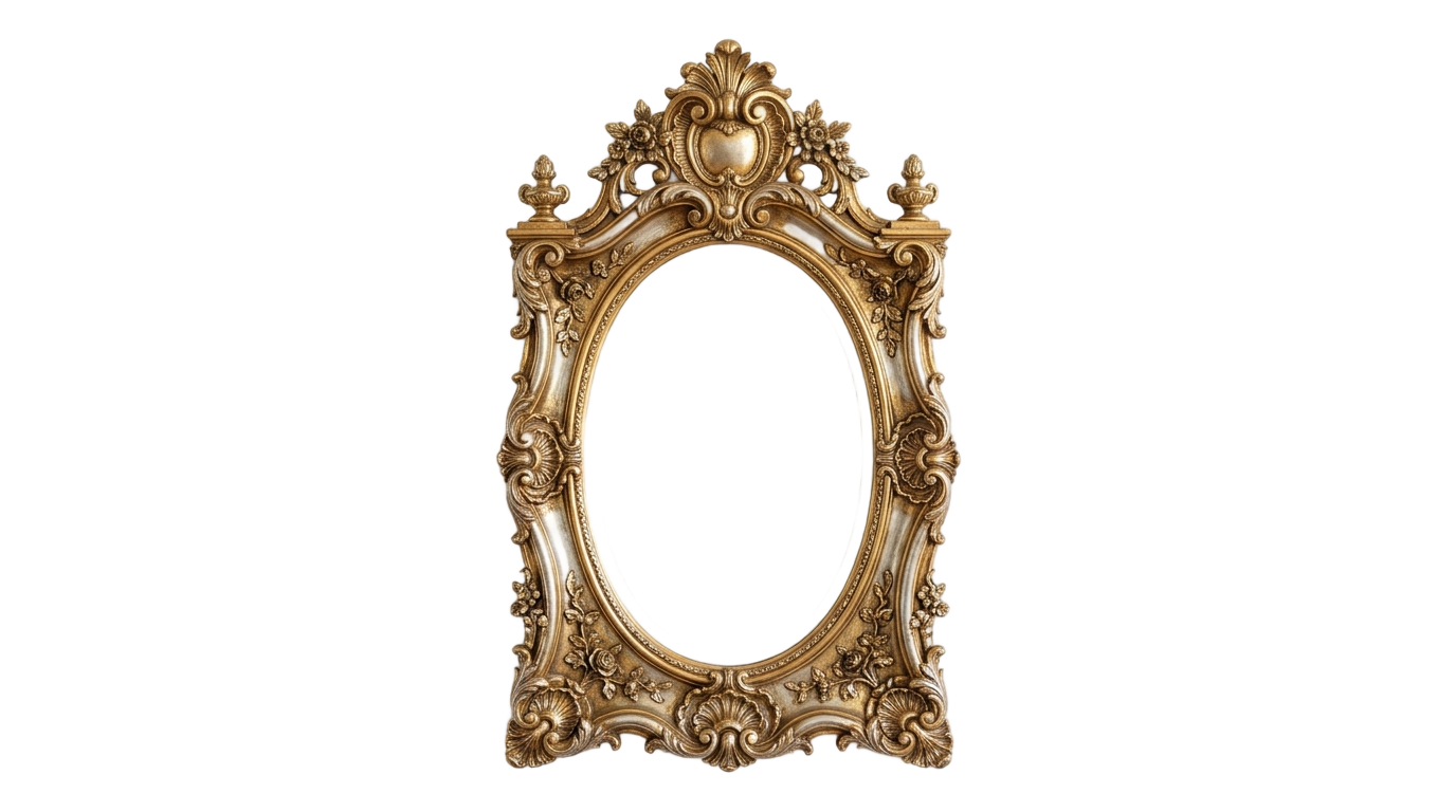 decorative mirror png PNG transparent background