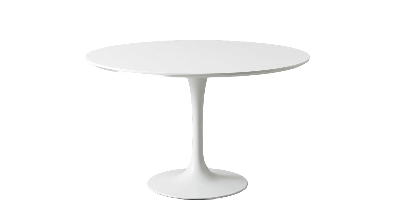 white round table png PNG transparent background