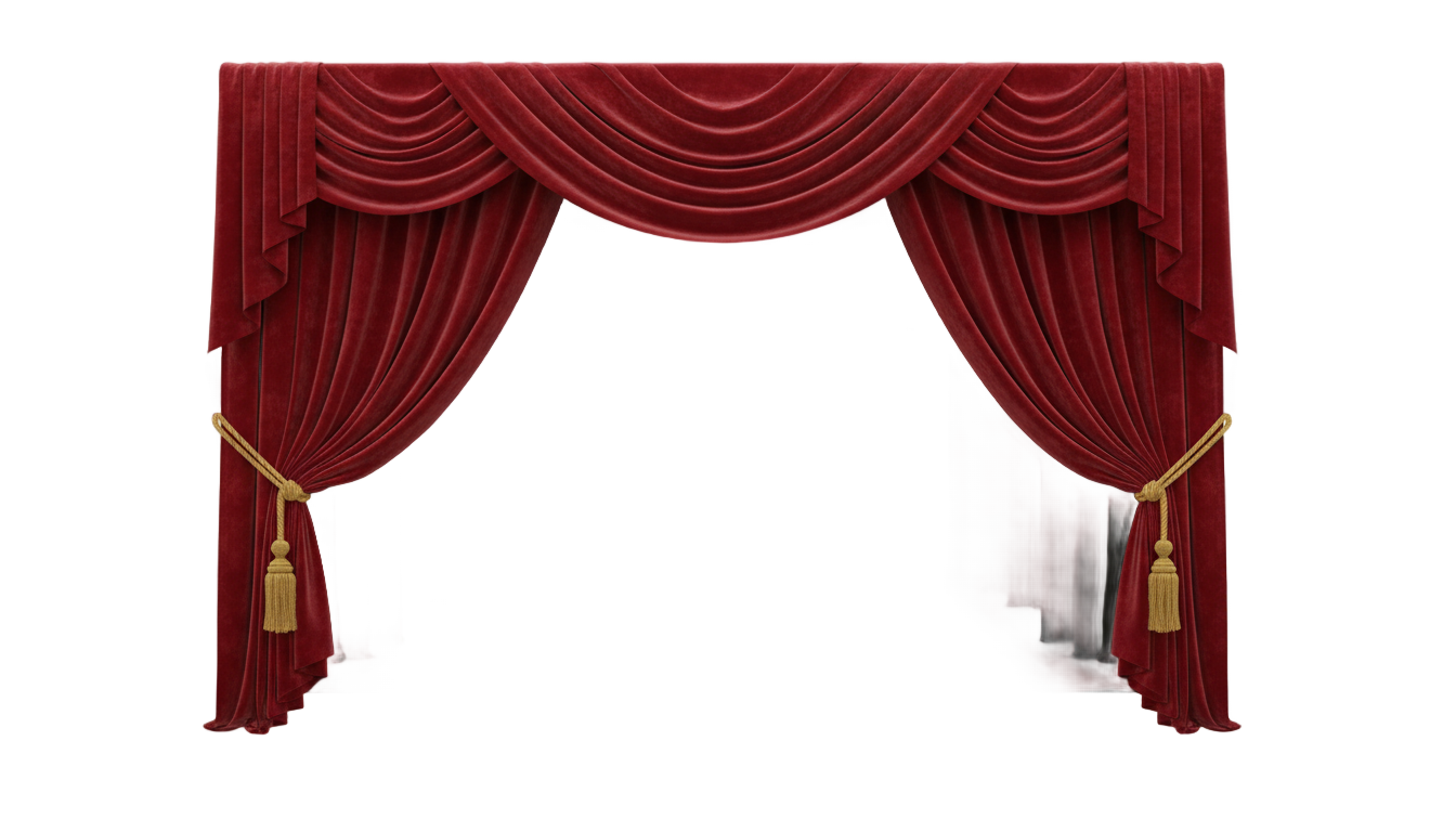 theater curtain png PNG transparent background