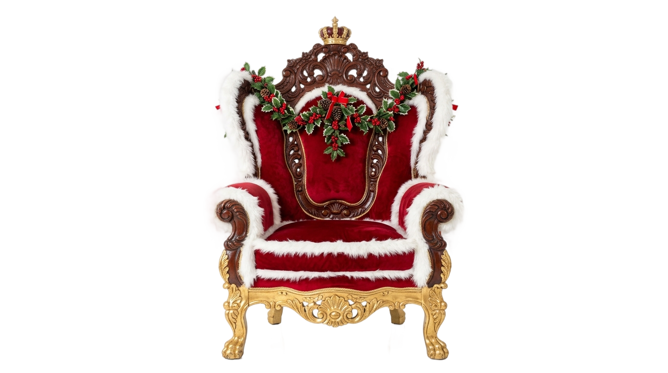 santa chair png PNG transparent background