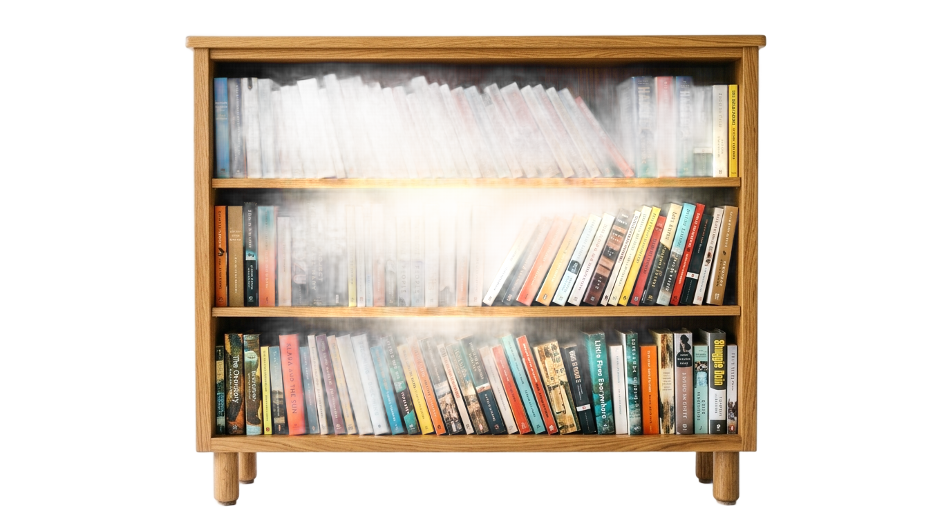 bookshelf cartoon png PNG transparent background