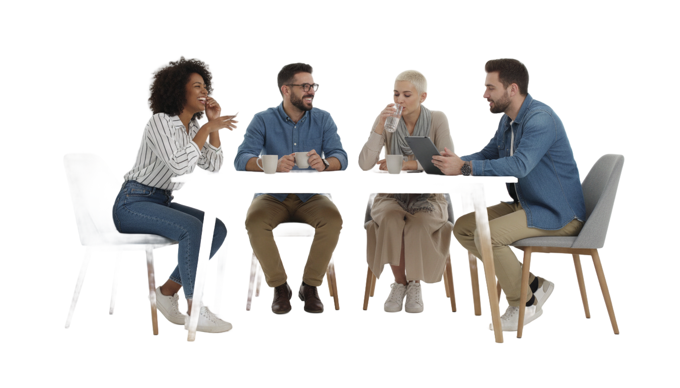 people sitting at table png PNG transparent background