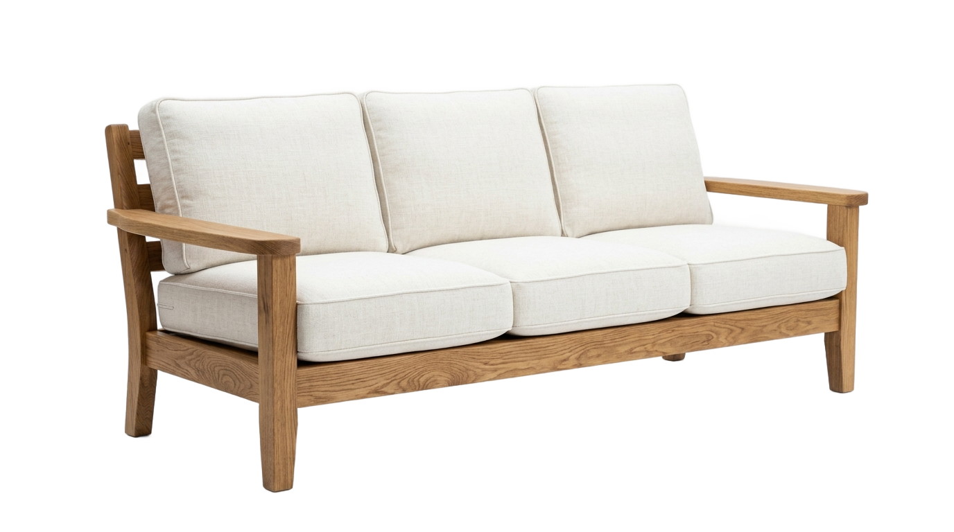 wooden sofa png PNG transparent background