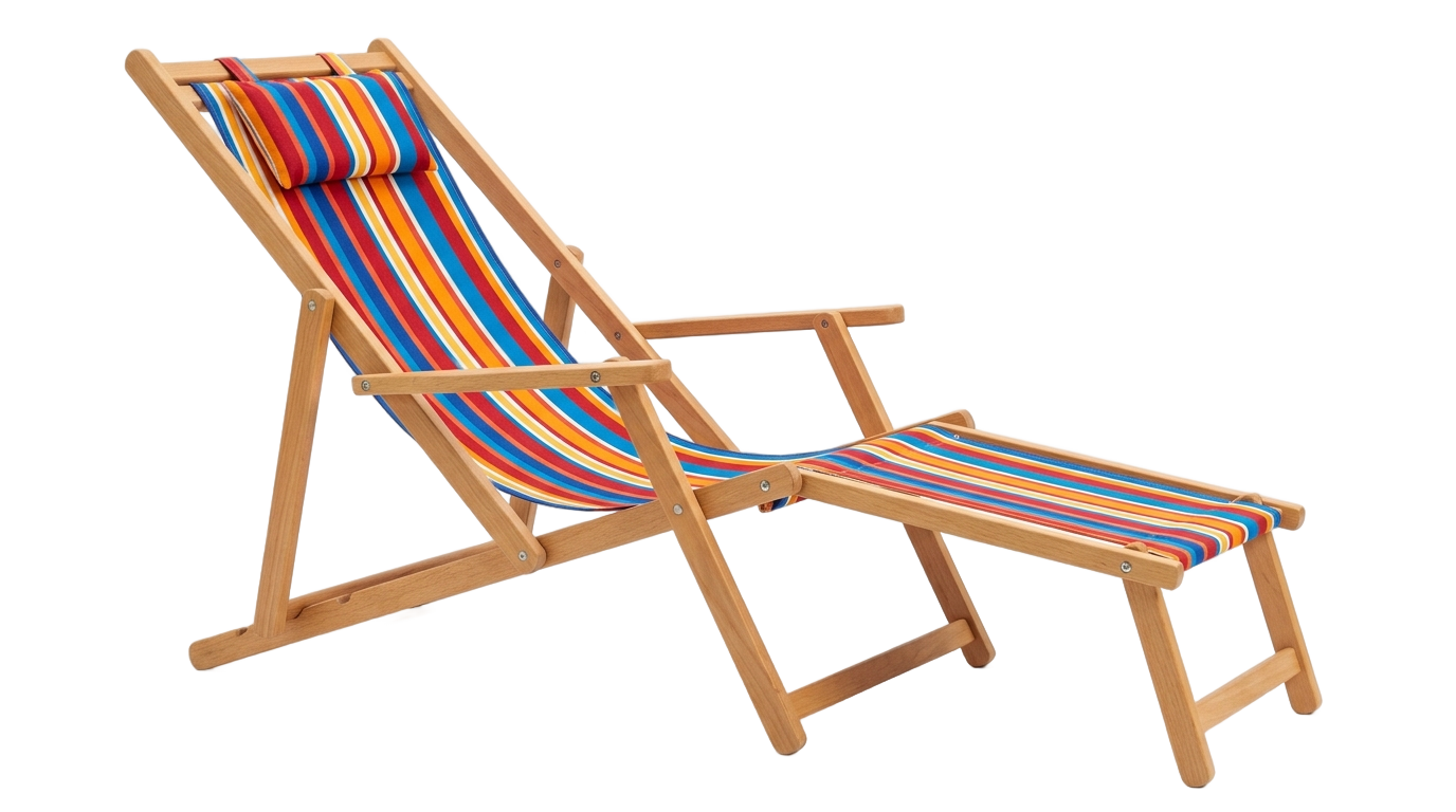 beach chair cartoon png PNG transparent background
