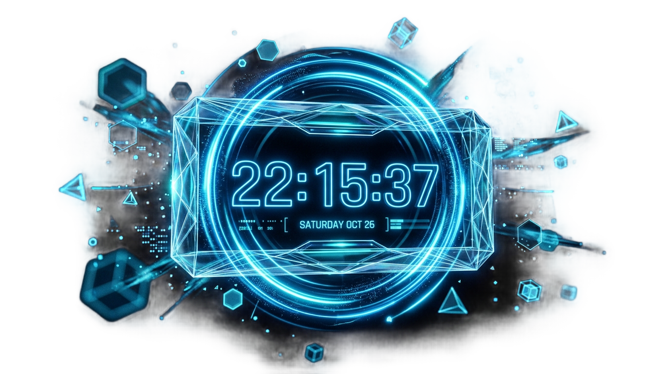 futuristic clock png PNG transparent background