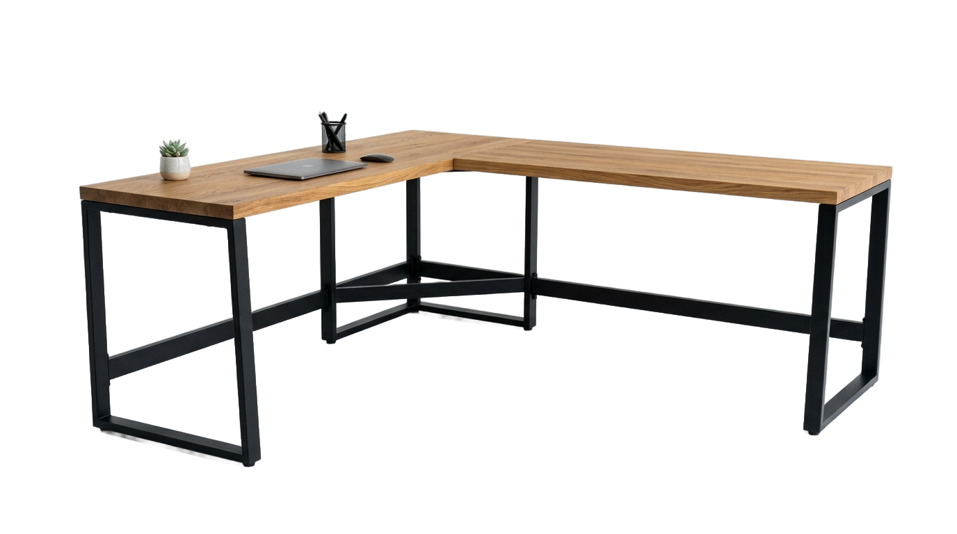 l shaped desk png PNG transparent background