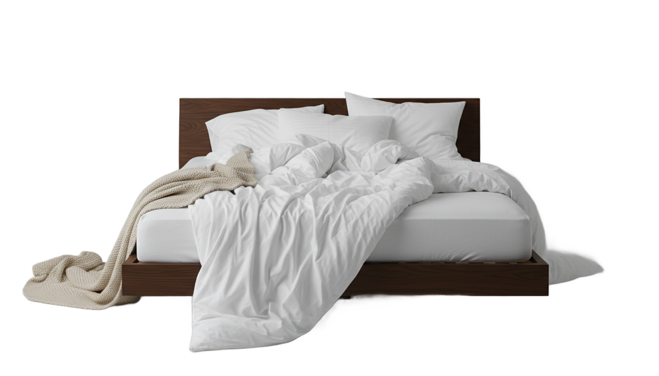 messy bed png PNG transparent background
