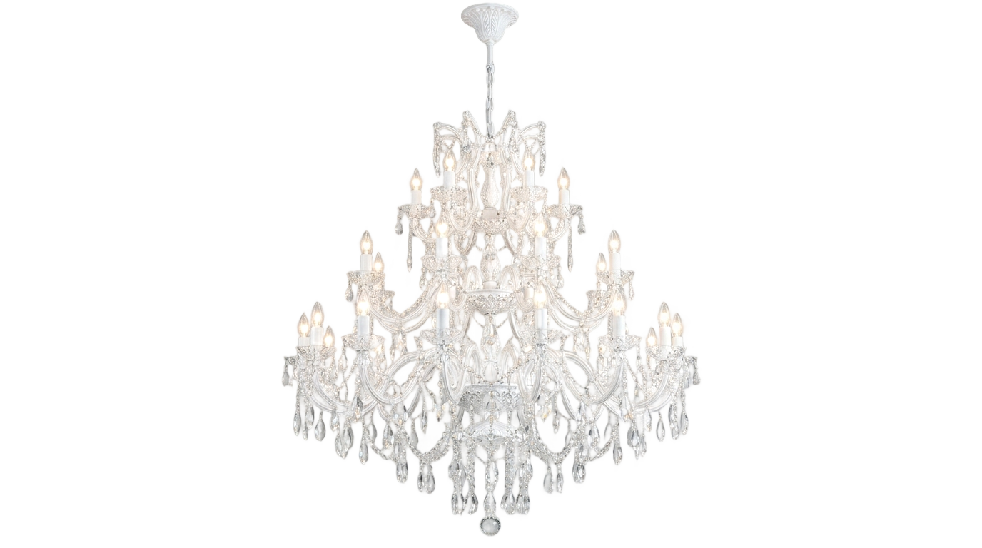 white chandelier png PNG transparent background
