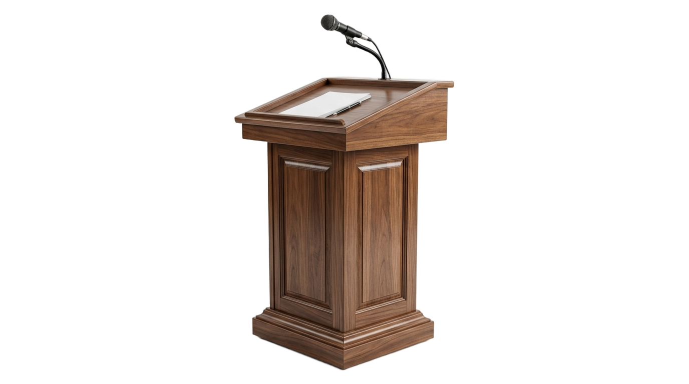 speech desk png PNG transparent background