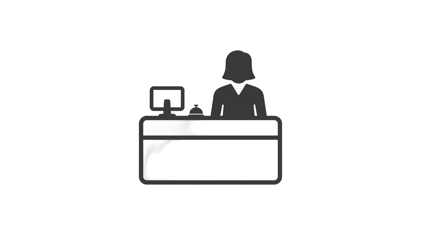 front desk icon png PNG transparent background