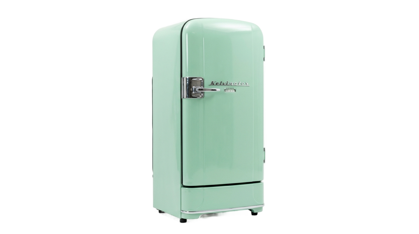 vintage fridge png PNG transparent background