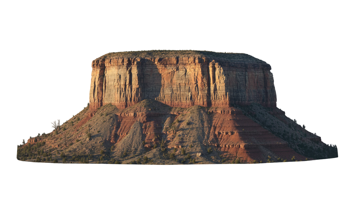 table mountain outline png PNG transparent background