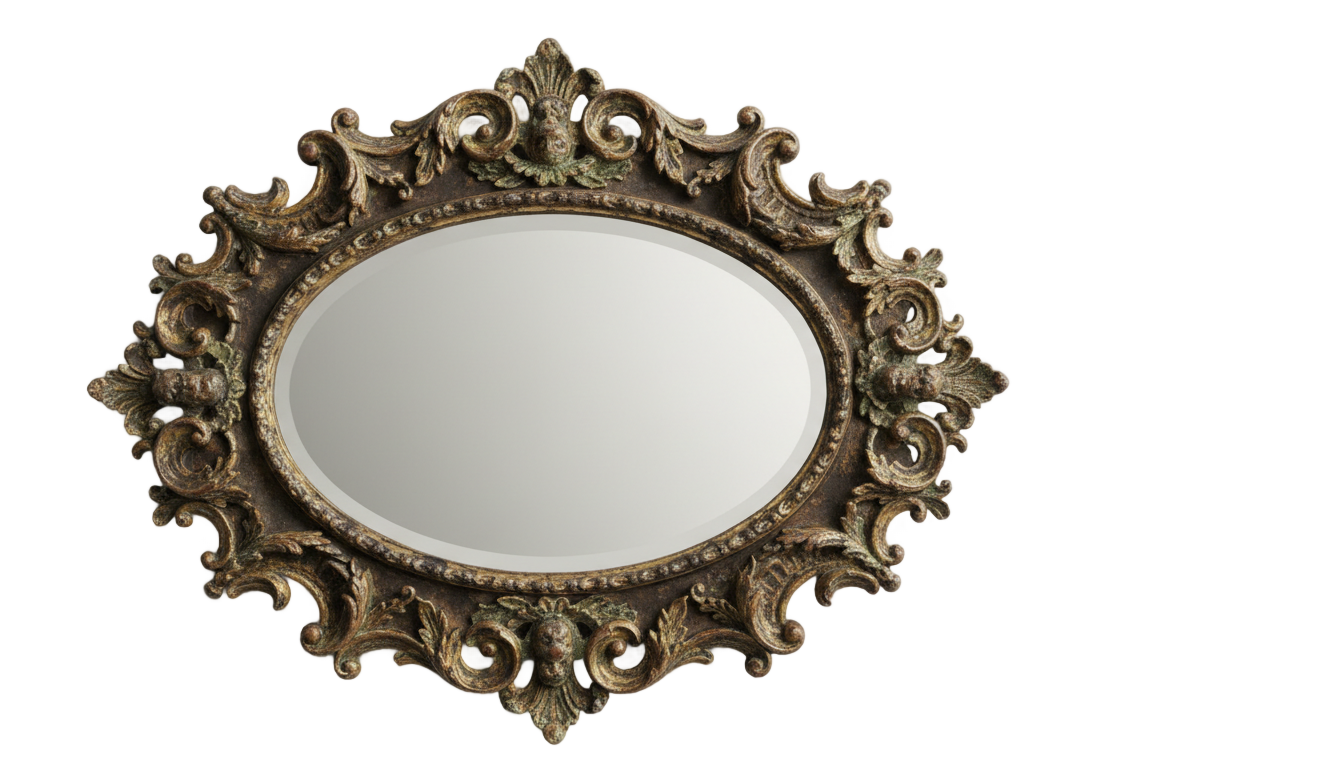 vintage mirror png PNG transparent background